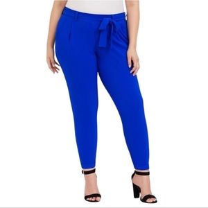 Torrid Cobalt Blue Tie Front Tapered Pants